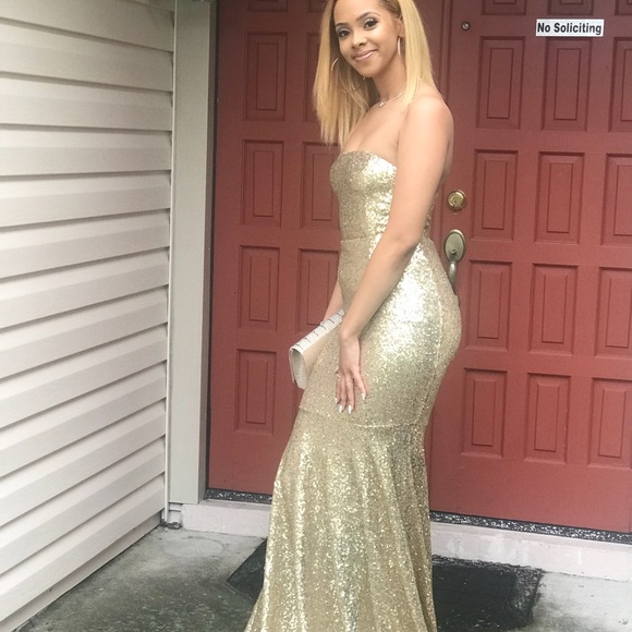 Alamour The Label Sequin Long Formal Dress - Picture 5 of 8